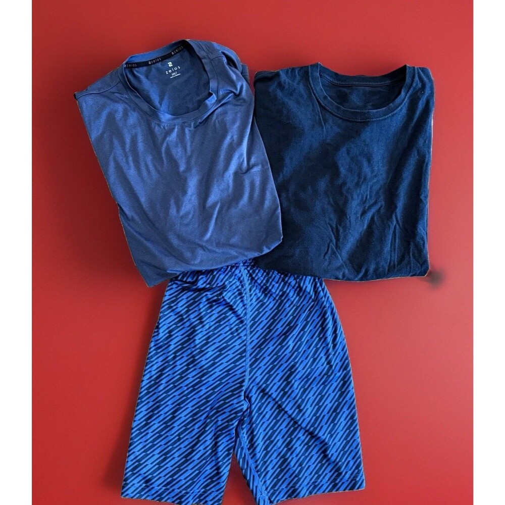 BIG & TALL BUNDLE Of Two (2) Shirts & One (1) Pair Shorts Various Sizes & Colors